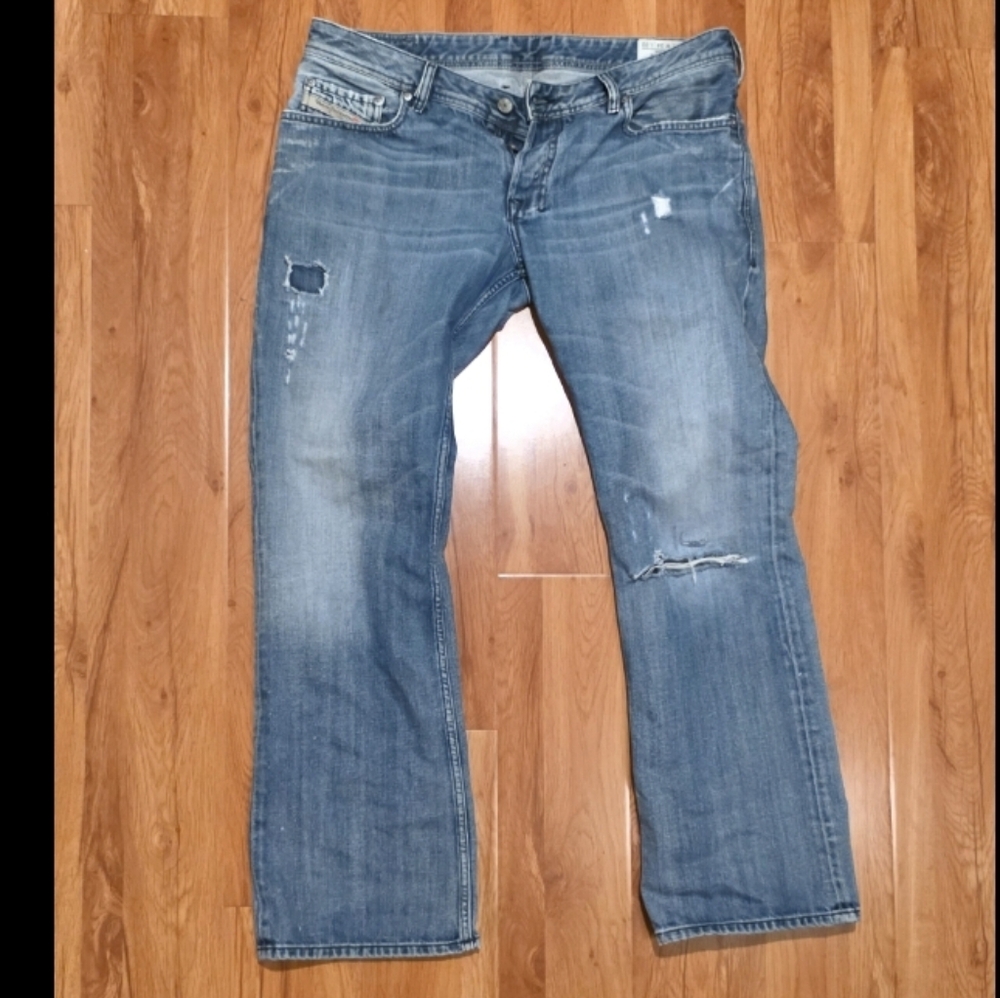 Diesel light blue regular bootcut jeans
